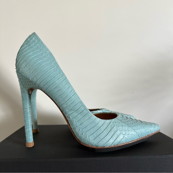 L.A.M.B. Python Leather Heels - Picture 2 of 12